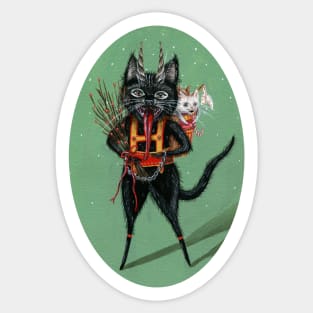Krampus Black Cat Sticker